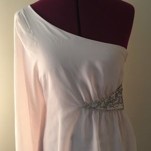 One shoulder embellished dress